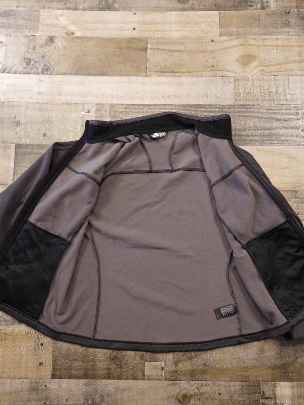 The North Face Cinder 200 Weight Fleece Jacket Women’s XL Charcoal Gray Full Zip - Picture 10 of 14